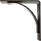 Ekena Millwork Morris Steel Bracket, Antiqued Brass 3"W x 8"D x 8"H BKTM03X08X08MOABS - alternate 4